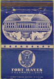 Matchbook Cover - Fort Hayes Columbus OH military postcard WEAR 40 Strike