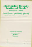 Matchbook Cover - Hunterdon County National Bank Flemington NJ 40 Strike