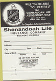 Matchbook Cover - Shenandoah Life Insurance Roanoke VA 40 Strike