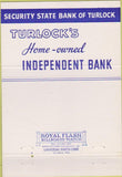 Matchbook Cover - State Bank of Turlock CA 40 Strike