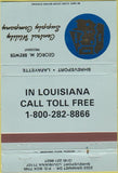 Matchbook Cover - Central Utility Supply Shreveport Lafayette LA 40 Strike