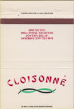 Matchbook Cover - Cloisonne Houston TX 40 Strike