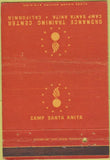 Matchbook Cover - Camp Santa Anita CA military postcard WEAR 40 Strike