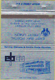 Matchbook Cover - East Bay Postal Credit Union Oakland CA 40 Strike