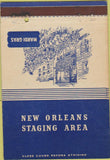 Matchbook Cover - Mardi Gras New Orleans Staging Area LA postcard 40 Strike