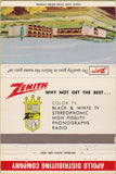Matchbook Cover - Zenith TV Stereo Distributing Cranford NJ 40 Strike