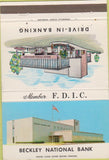 Matchbook Cover - Beckley National Bank PA? 40 Strike