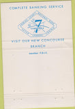 Matchbook Cover - Fairfax County National Bank Falls Church VA 40 Strike