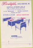 Matchbook Cover - AB Hirschfield Press Denver CO office furniture 40 Strike