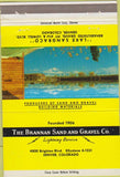 Matchbook Cover - Brannan Sand Gravel Denver CO concrete 40 Strike