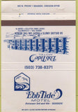 Matchbook Cover - Ebb Tide Motel Seaside OR 40 Strike