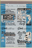 Matchbook Cover - Watertown Savings Bank MA Double Print Error