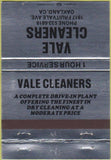 Matchbook Cover - Vale Cleaners Oakland CA 40 Strike