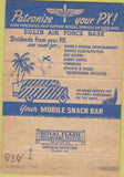 Matchbook Cover - Eglin Air Force Base FL PX 40 Strike