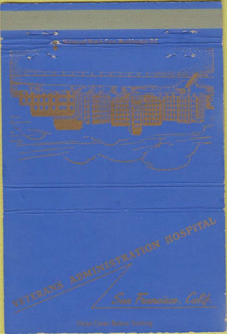 Matchbook Cover - Veterans Hospital San Francisco CA military 40 Strike
