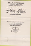 Matchbook Cover - Mar Sheen HP Smith Phillips 66 oil gas Chicago IL 40 Strike