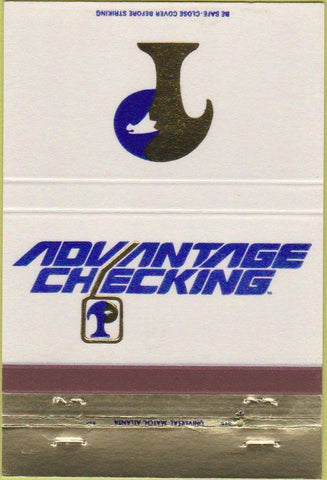 Matchbook Cover - Advantage Checking Spartanburg SC 40 Strike