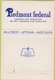 Matchbook Cover - Advantage Checking Spartanburg SC 40 Strike