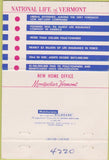 Matchbook Cover - National Life Insurance Rochester NY 40 Strike