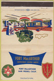 Matchbook Cover - Fort MacArthur San Pedro CA WEAR  40 Strike
