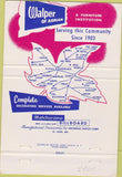 Matchbook Cover - Walper Furniture Adrian MI 40 Strike