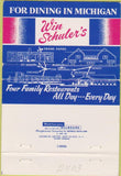 Matchbook Cover - Win Schuler Marshall Grand Rapids St Joseph MI 40 Strike