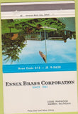 Matchbook Cover - Essex Brass Corp Warren MI 40 Strike