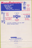 Matchbook Cover - Essex Brass Corp Warren MI 40 Strike