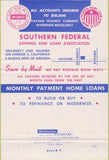Matchbook Cover - Southern Federal Savings Tarzana Los Angeles CA 40 Strike