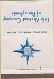 Matchbook Cover - Title Abstract Co of PA 40 Strike