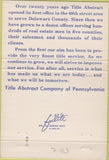 Matchbook Cover - Title Abstract Co of PA 40 Strike