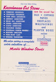 Matchbook Cover - Kasselman Stone for building Cincinnati OH 40 Strike