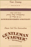 Matchbook Cover - Gentleman Farmer Restaurant Smithtown LI NY 40 Strike