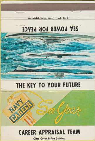 Matchbook Cover - Navy Career Appraisal Team 40 Strike