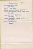 Matchbook Cover - ABC Credit Union Lansing MI 40 Strike