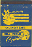 Matchbook Cover - Hill Field Ogden Air Base military 40 Strike