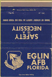 Matchbook Cover - Eglin Air Force Base FL PX 40 Strike