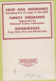 Matchbook Cover - Hail Insurance Co Des Moines IA 40 Strike