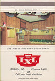 Matchbook Cover - IXL Kitchens Goshen IN 40 Strike