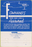 Matchbook Cover - Fowhand's Panama City FL 40 Strike