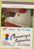 Matchbook Cover - Chauncey's Interiors Covina CA 40 Strike