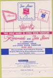 Matchbook Cover - Riverside Tables Fort Smith AR 40 Strike
