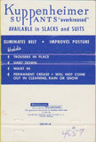 Matchbook Cover - Kuppenheimer Clothes Men's Suits 40 Strike