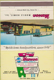 Matchbook Cover - Hanson Trailer Homes mobile homes Kansas City MO 40 Strike
