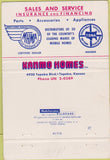 Matchbook Cover - Hanson Trailer Homes mobile homes Kansas City MO 40 Strike
