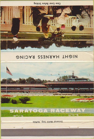 Matchbook Cover - Saratoga Harness Racing horse Saratoga Springs NY 40 Strike