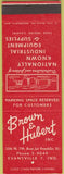 Matchbook Cover - Brown Hubert Inc Evansville IN SAMPLE