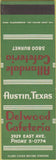 Matchbook Cover - Allandale Cafeteria Austin TX SAMPLE