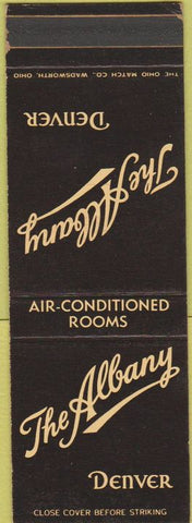 Matchbook Cover - The Albany Denver CO SAMPLE