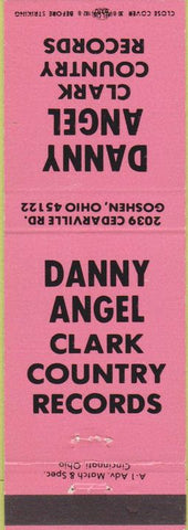 Matchbook Cover - Danny Agnel Goshen OH County Records election